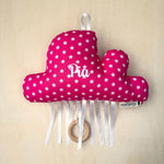 Coussin musical rose original Linda ( rose) coussins musicaux nuage MELLIPOU