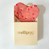 Doudou lange avec son petit coeur - Amour doudou lange MELLIPOU