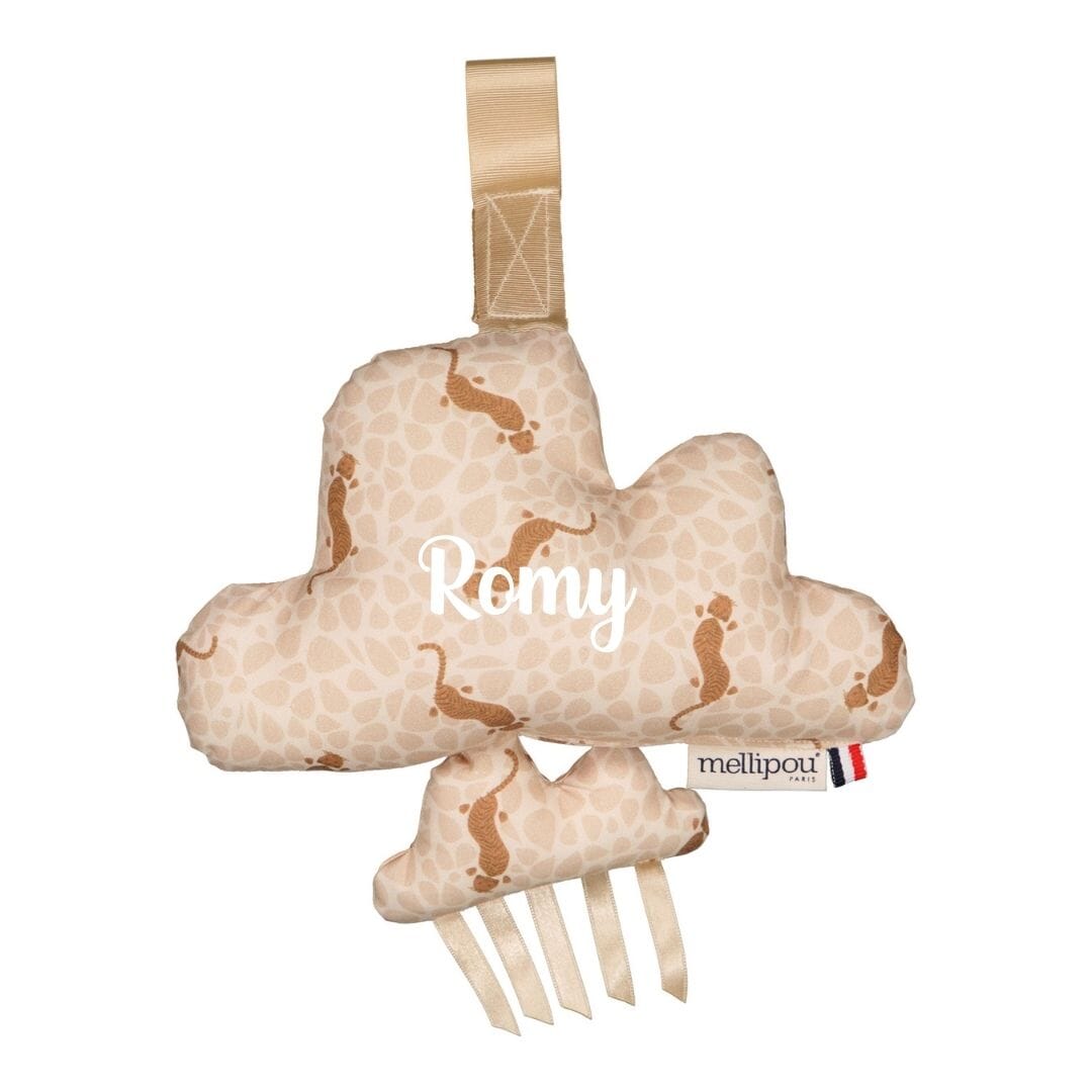 Mini doudou musical en forme de nuage - Elvis coussins musicaux mini nuages MELLIPOU