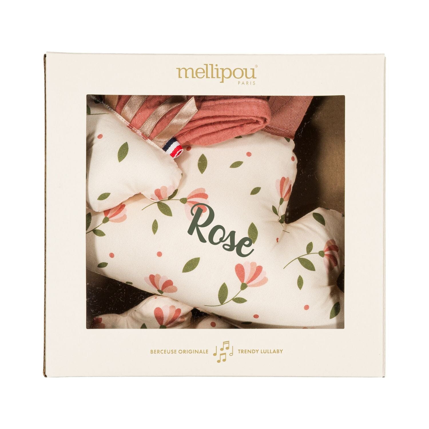 Coffret naissance mixte doudou et coussin - Holiday coffret naissance classique MELLIPOU