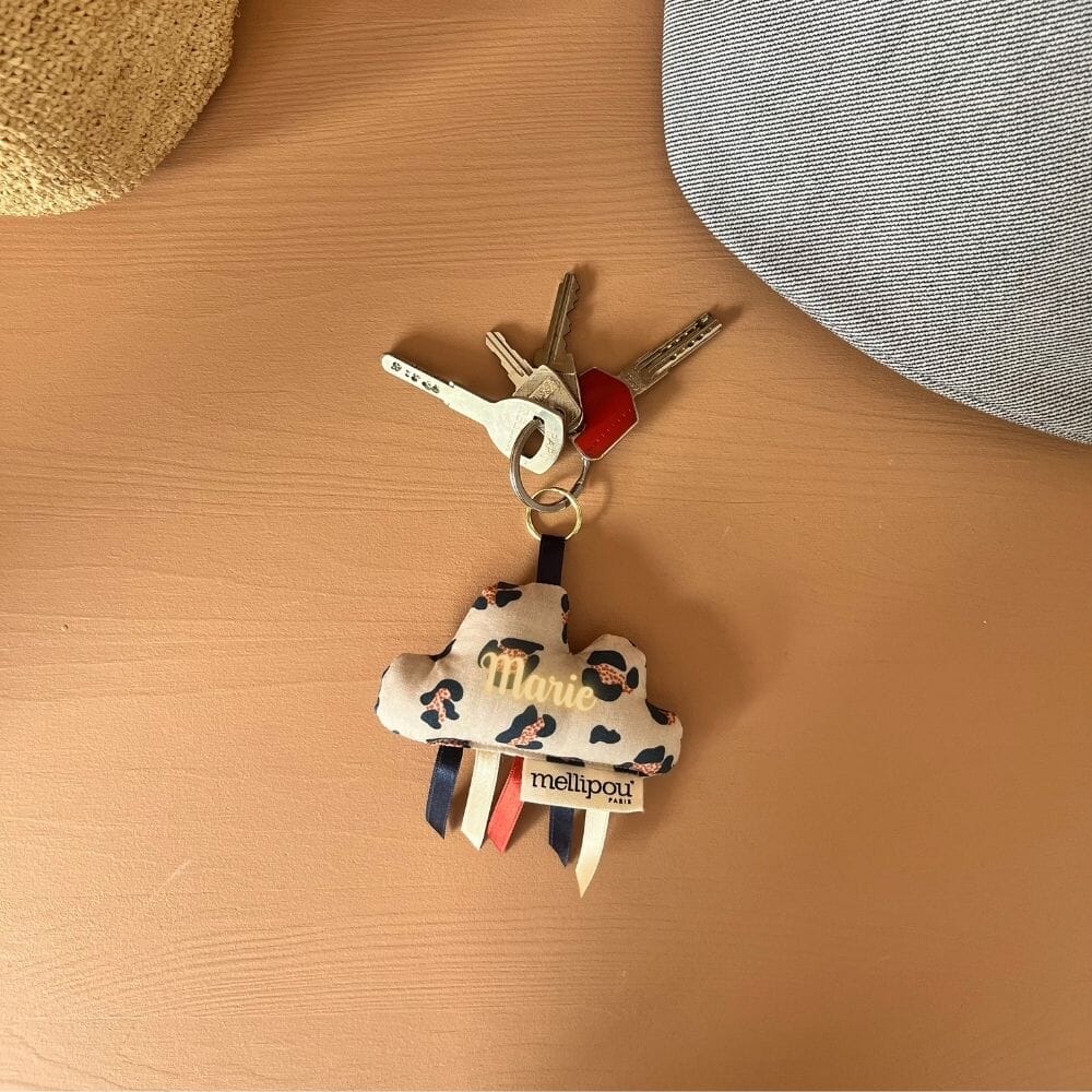 Porte-clés léopard en forme de nuage pour maman - motif Baker MELLIPOU