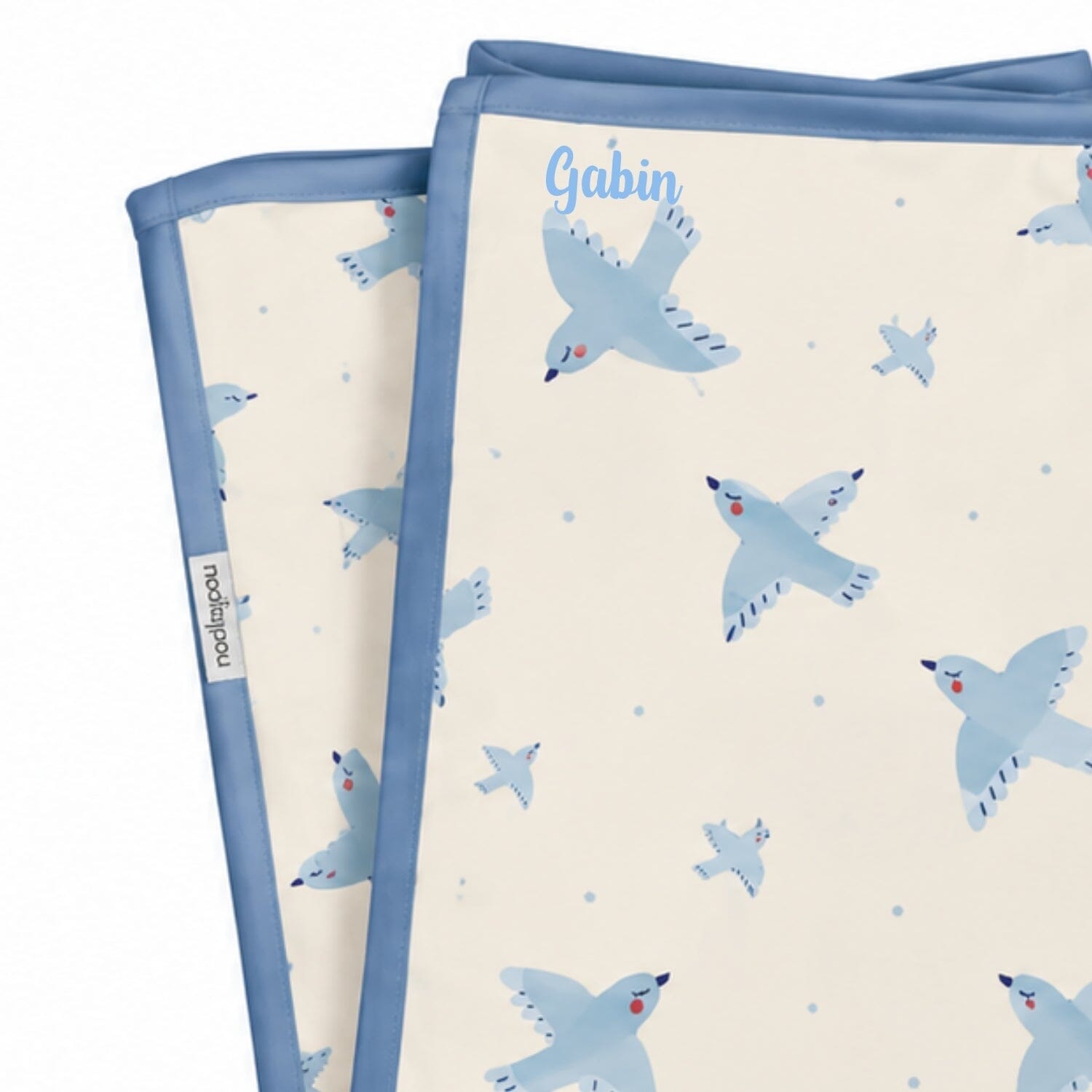 Plaid enfant personnalisable Patti coussins musicaux mini nuages MELLIPOU