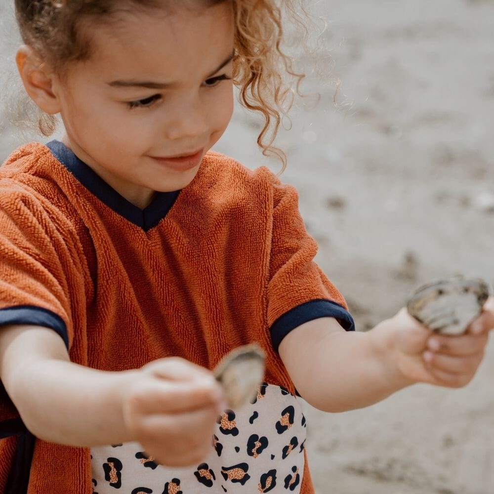 Poncho plage et bain bébé léopard - Baker poncho de bain bébé MELLIPOU