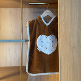 Poncho de bain bébé mixte personnalisé - Noisette poncho de bain bébé MELLIPOU