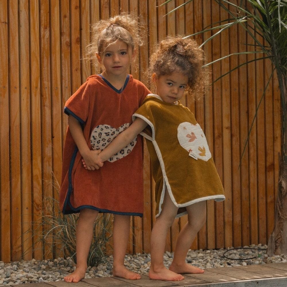 Poncho plage et bain bébé léopard - Baker poncho de bain bébé MELLIPOU