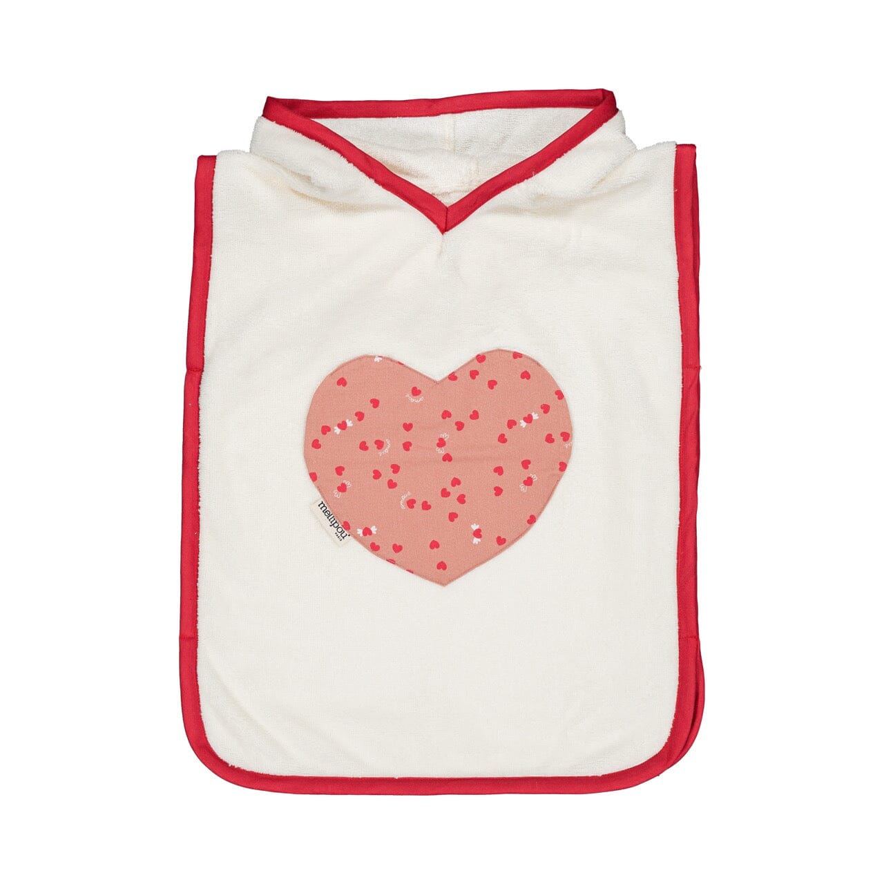 Poncho plage et bain bébé - Amour poncho de bain bébé MELLIPOU