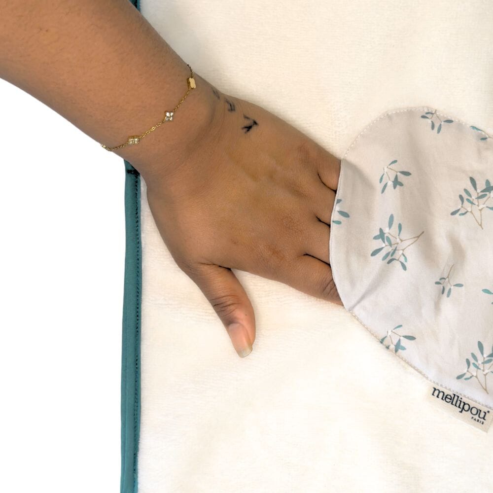 Poncho de bain mixte bébé - Léonard poncho de bain bébé MELLIPOU