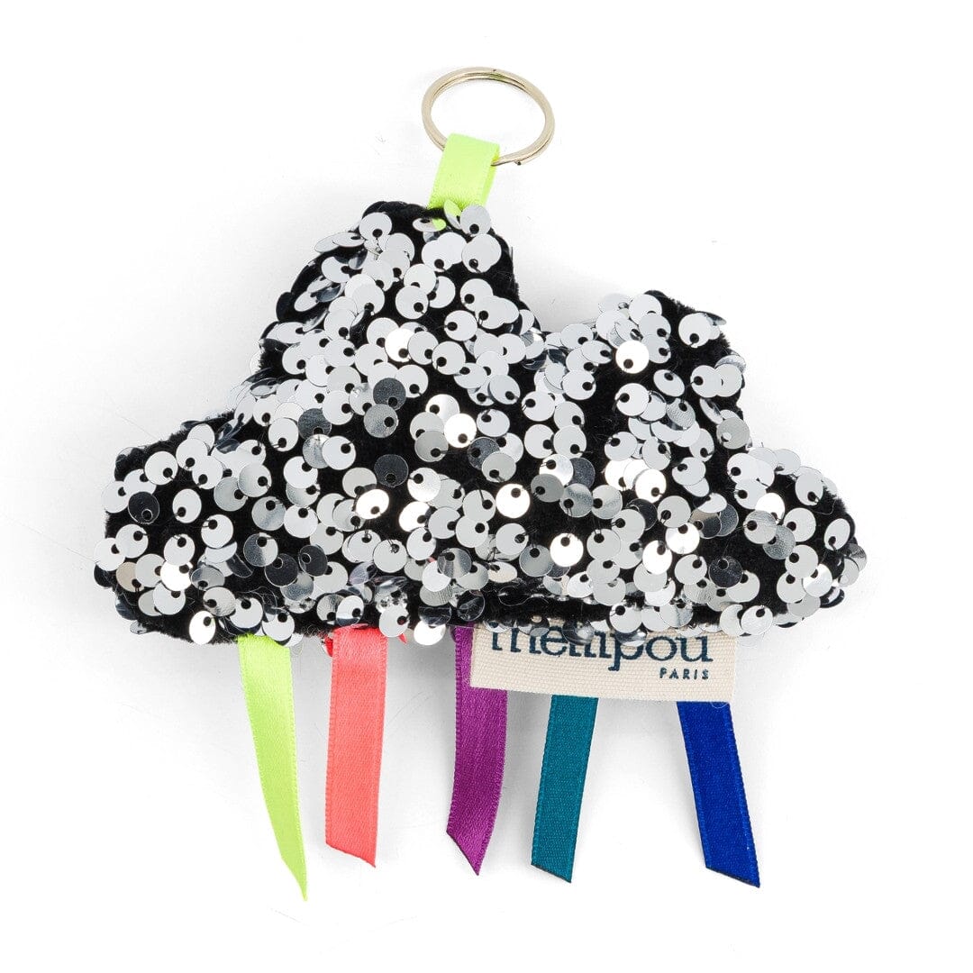 Porte-clés paillettes argenté - Jacky Porte-clés MELLIPOU