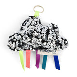 Porte-clés paillettes argenté - Jacky Porte-clés MELLIPOU