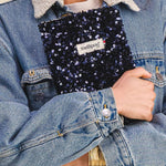 Protège carnet de santé bleu pailleté - Roland Carnet de santé MELLIPOU