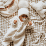 Grenouillère moumoute ecrue - Donna pyjama bébé MELLIPOU