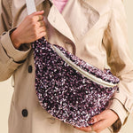 Banane à langer sequins rose - Liliane Sac à langer MELLIPOU