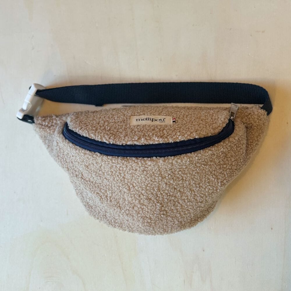 Sac banane pour enfant moumoute beige - Summer sac banane enfant MELLIPOU