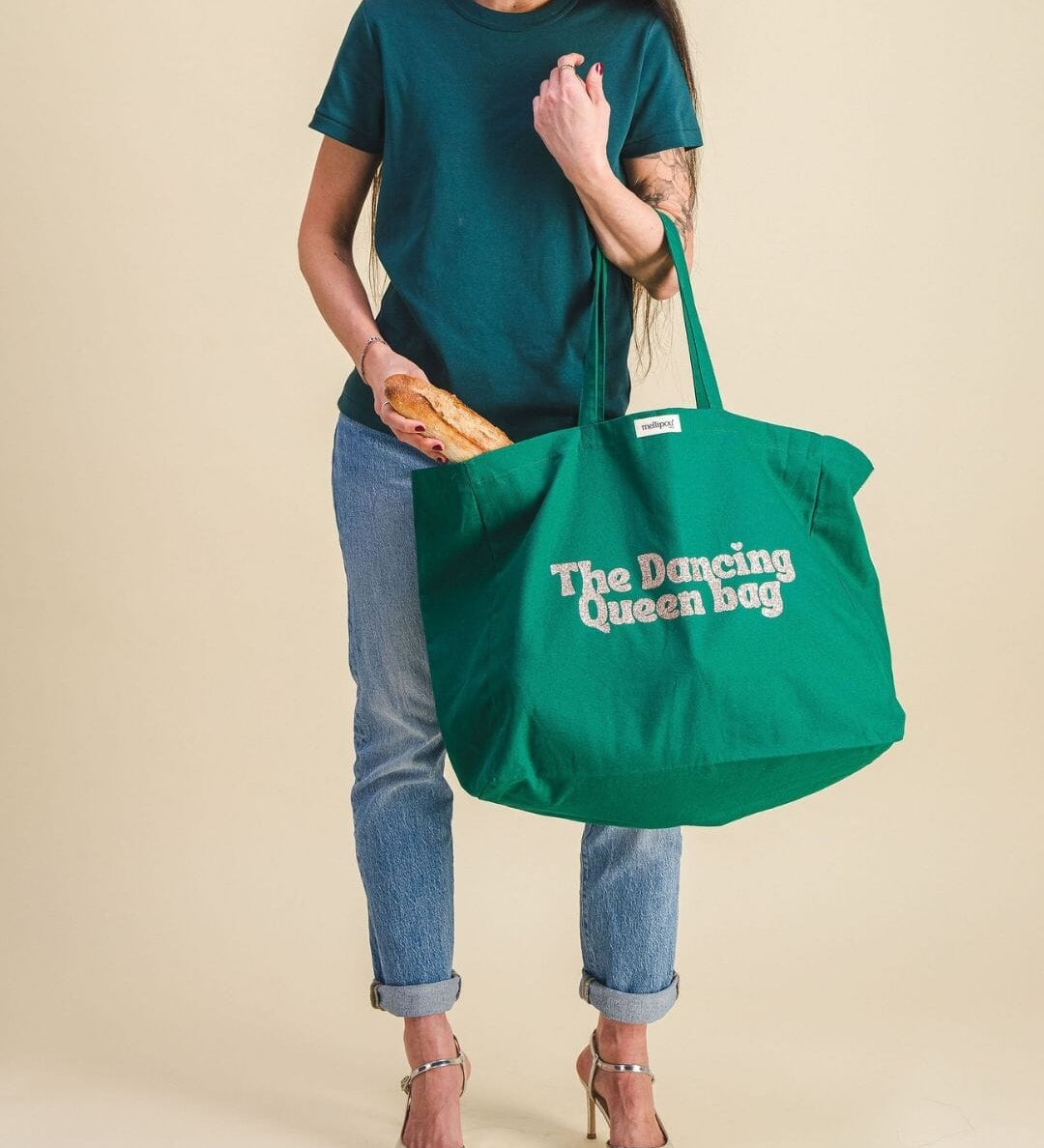 The Dancing Queen bag - Vert sac cabas MELLIPOU