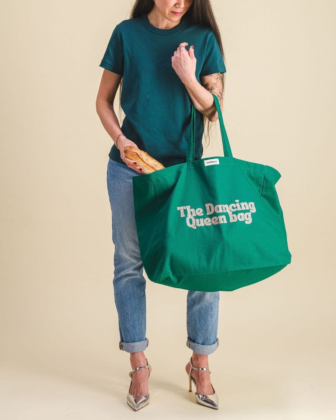 The Dancing Queen bag - Vert sac cabas MELLIPOU