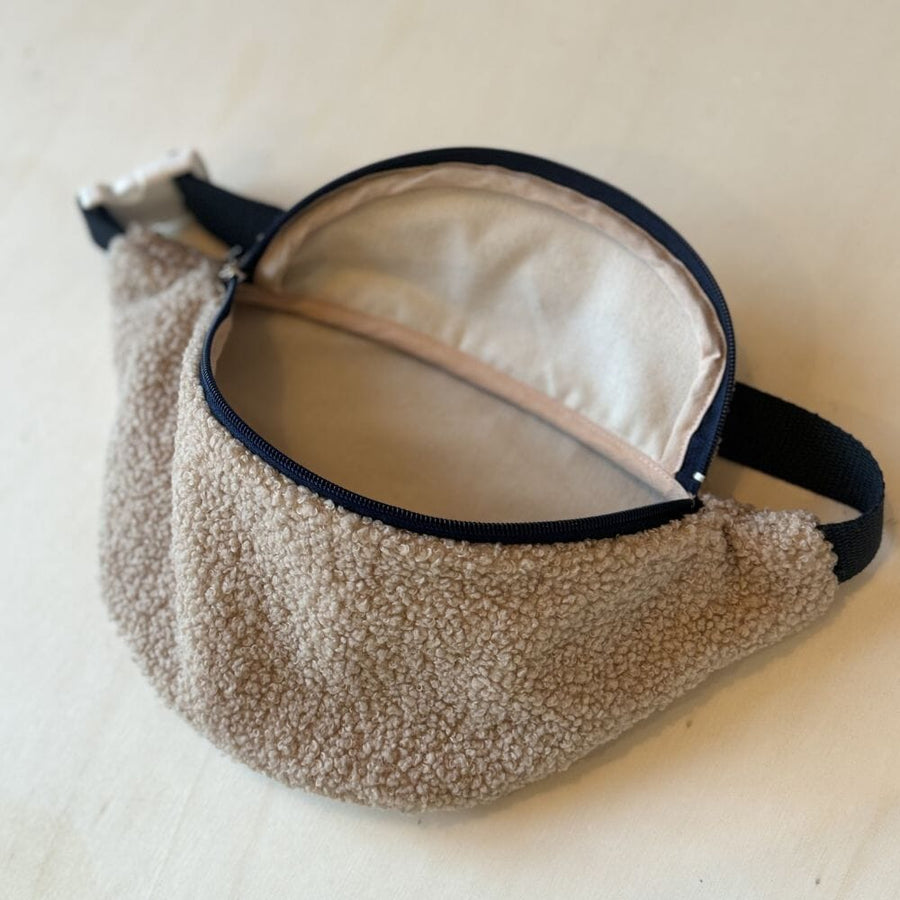 Sac banane pour enfant moumoute beige - Summer sac banane enfant MELLIPOU