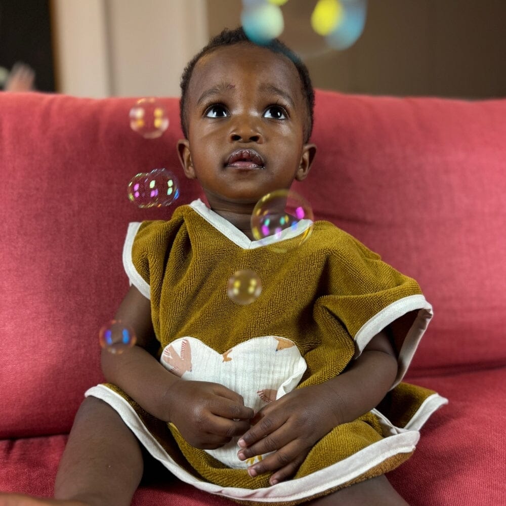 Poncho mixte bébé de bain et plage - Swift poncho de bain bébé MELLIPOU