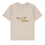 Tee-shirt femme paillettes - Message "Born To Shine" tee-shirt MELLIPOU