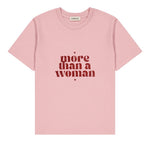 Tee-shirt femme coton - Message pailleté "More than a Woman" tee-shirt MELLIPOU