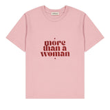 Tee-shirt femme coton - Message pailleté "More than a Woman" tee-shirt MELLIPOU