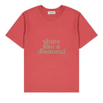 T-shirt femme à paillettes - Message “Shine Like a Diamond” tee-shirt MELLIPOU