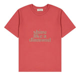 T-shirt femme à paillettes - Message “Shine Like a Diamond” tee-shirt MELLIPOU