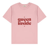 Tee-shirt pailleté femme - Message "Queen Inside" tee-shirt MELLIPOU