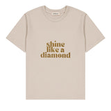 T-shirt femme à paillettes - Message “Shine Like a Diamond” tee-shirt MELLIPOU