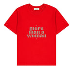 Tee-shirt femme coton - Message pailleté "More than a Woman" tee-shirt MELLIPOU