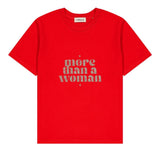 Tee-shirt femme coton - Message pailleté "More than a Woman" tee-shirt MELLIPOU