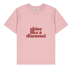 T-shirt femme à paillettes - Message “Shine Like a Diamond” tee-shirt MELLIPOU