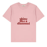 T-shirt femme à paillettes - Message “Shine Like a Diamond” tee-shirt MELLIPOU