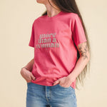 Tee-shirt femme coton - Message pailleté "More than a Woman" tee-shirt MELLIPOU