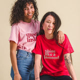 Tee-shirt pailleté femme - Message "Queen Inside" tee-shirt MELLIPOU