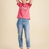 Tee-shirt femme coton - Message pailleté "More than a Woman" tee-shirt MELLIPOU