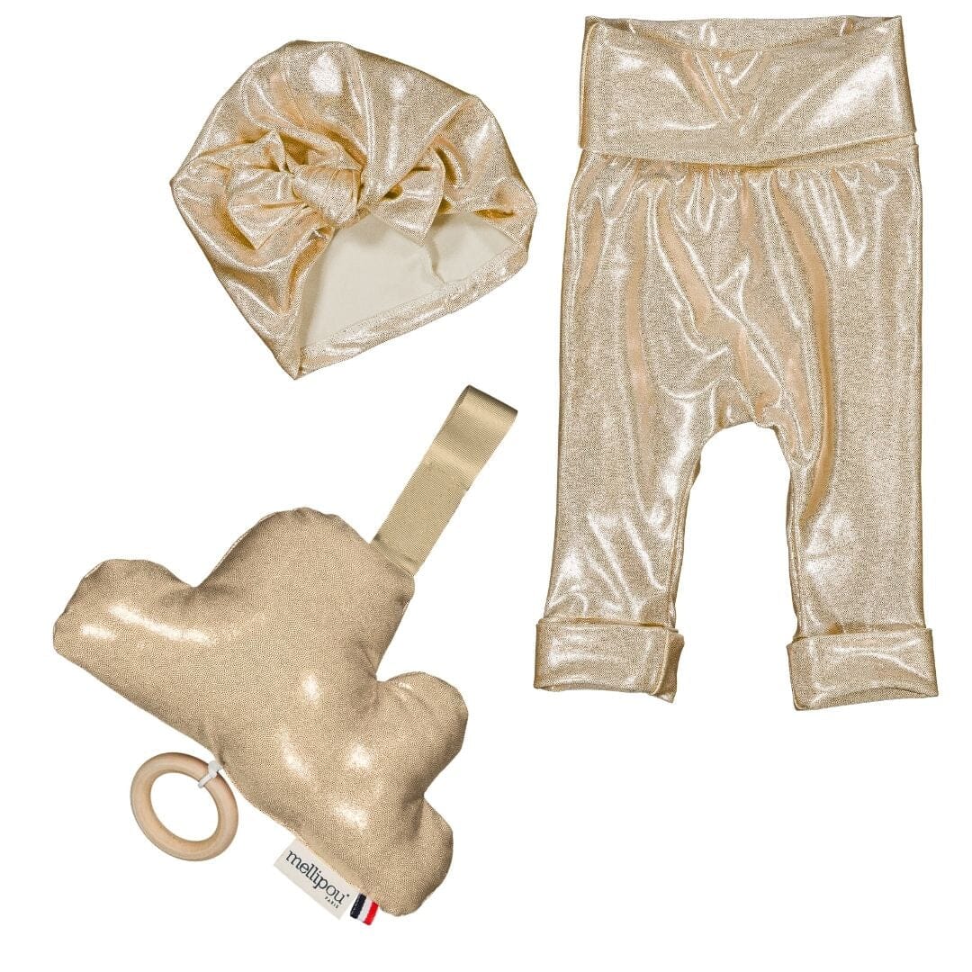 Coffret bébé Disco doré - Chantal Nuage musical MELLIPOU