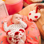Coussin musical bébé coeur-Leopoldine chateau coussins musicaux mini nuages MELLIPOU