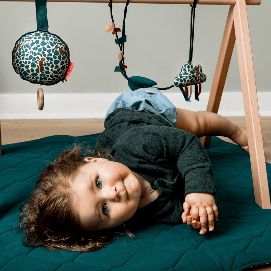 Arche d'éveil en bois avec coussin Musical MIKA - Tout pour bébé