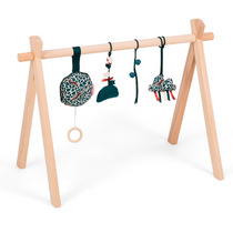 Arche d'éveil en bois avec coussin musical - Mika arche d'éveil MELLIPOU