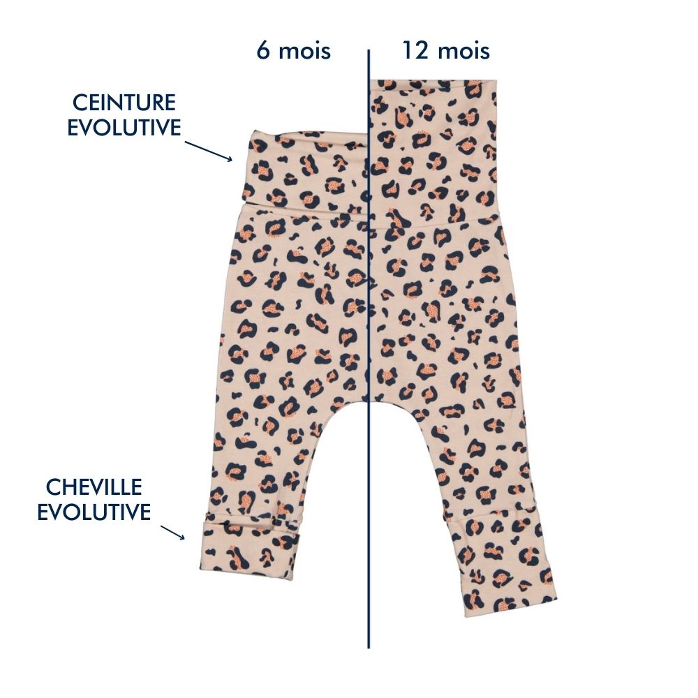Legging léopard bébé - Baker turban bébé MELLIPOU