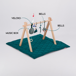 Arche d'éveil en bois avec coussin musical - Mika arche d'éveil MELLIPOU